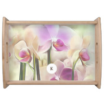 Stylish Orchids | Add Your Initial