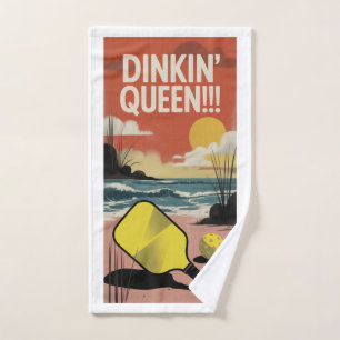 Stylish Paddle DINKIN' QUEEN!!! Gift Sports Towel