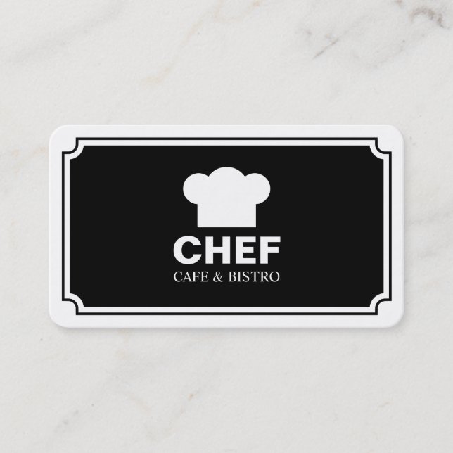 Stylish panel - Black (Eggshell) Business Card (Front)