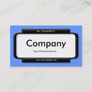 Stylish Panel - Blue (6699FF) Business Card