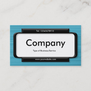 Stylish Panel - Brushed Light Blue Texture Business Card