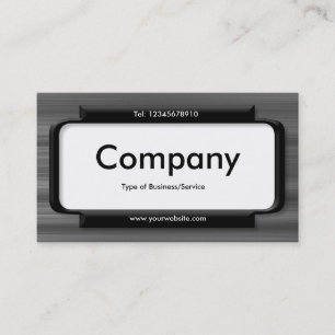 Stylish Panel - Brushed Metal Texture Business Card