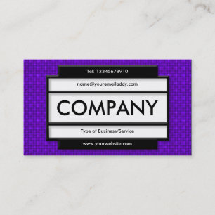 Stylish Panel II - Purple Fabric Texture Business Card