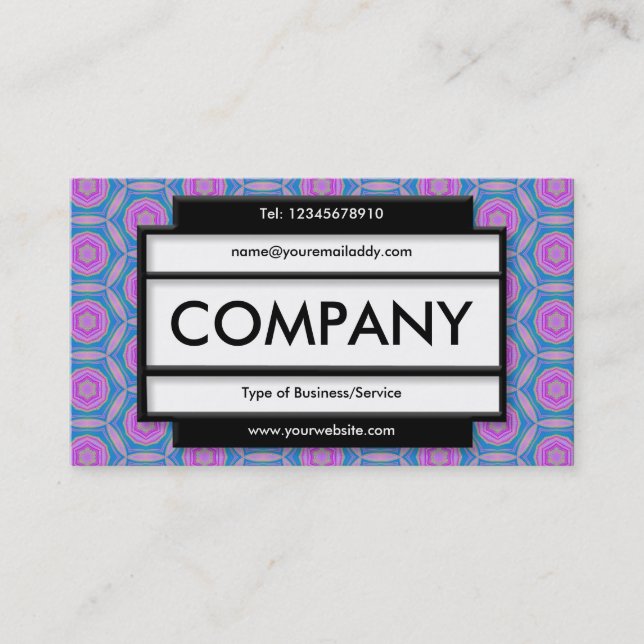 Stylish Panel II - Terrazzo Pattern Business Card (Front)