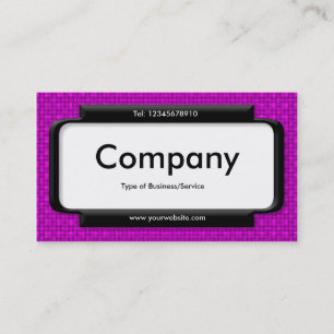 Stylish Panel - Magenta Purple Fabric Texture Business Card