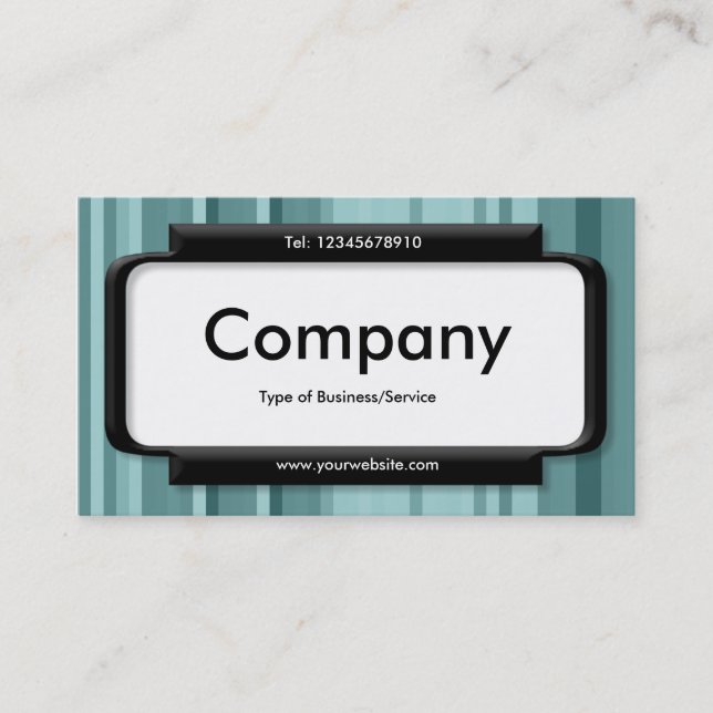 Stylish Panel - Stripes 04 Business Card (Front)