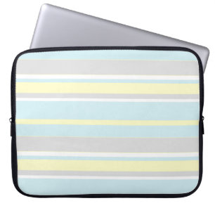 Stylish Pastel Colour Lines Laptop Sleeve