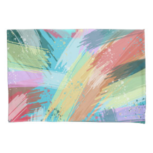 Stylish Pastel Colours Abstract Art Pillowcase