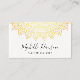 Stylish Pattern (Gold) Business Card