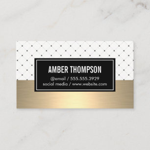 Stylish Pattern with Gold Lux Business Card