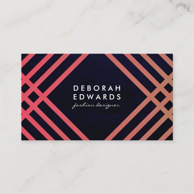 Stylish Pattern with Modern Texture Business Card (Front)