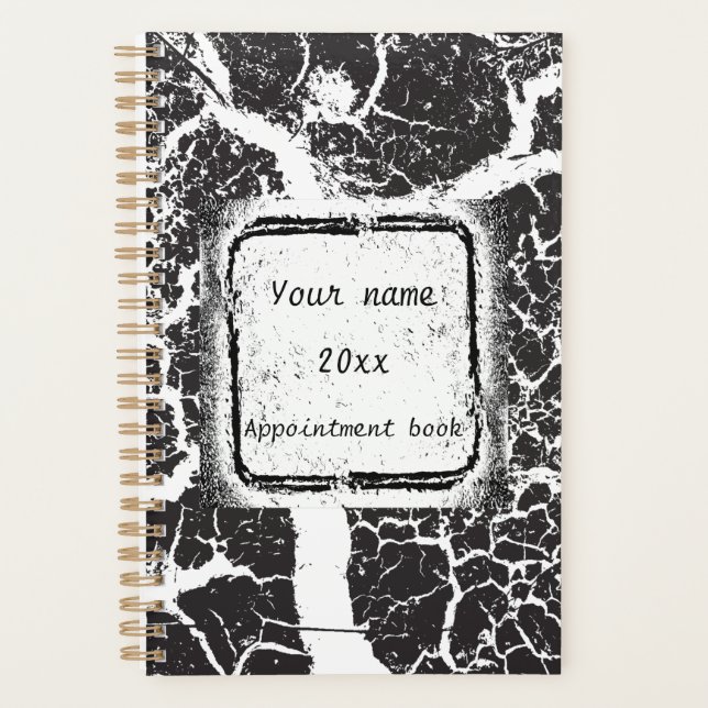 Stylish personalised appointment book planner (Front)