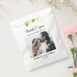 Stylish Personalised Custom Photo Romantic Wedding Favour Bags<br><div class="desc">A stylish personalised custom photo romantic wedding design to say thank you to all those that sent their congratulations and celebrated the union of the couple that just married. The elegant newly weds design is great for thanking those who sent their well wishes and attended the wedding or anniversary celebration....</div>