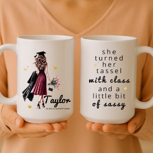 Stylish Personalised Graduation Gift for Her Coffee Mug