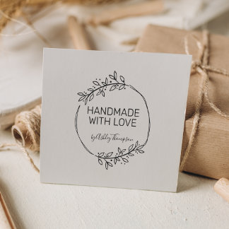 Stylish Personalised Handmade By Rubber Stamp