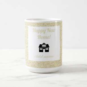 Stylish personalised happy new home mug
