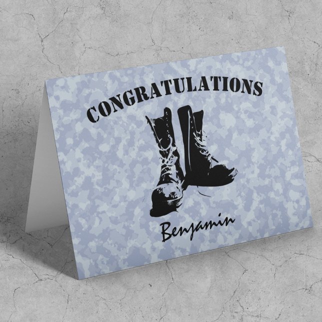 Stylish Personalized Army Passing Out Card (Creator Uploaded)