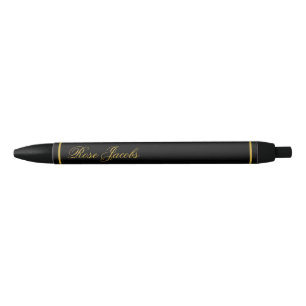 Stylish Personalized Name Black Colored Writing Ink Pen