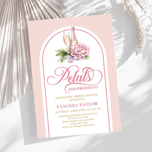 Stylish petals and prosecco invite digital file (Stylish petals and prosecco invite digital file

)