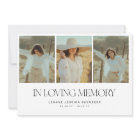Stylish Photo Collage In Loving Memory Funeral