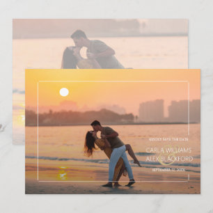 Stylish Photo Modern Wedding Save The Date