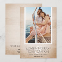 Stylish Photo Wedding Antique Save The Date
