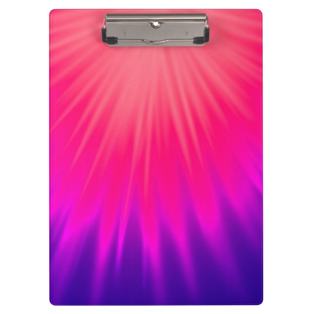 Stylish Pink and Purple Abstract  Clipboard (Front)