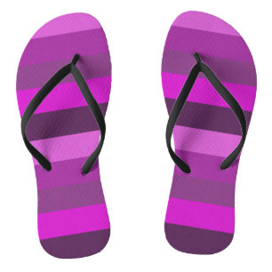 Stylish Pink and purple stripes Pattern Jandals