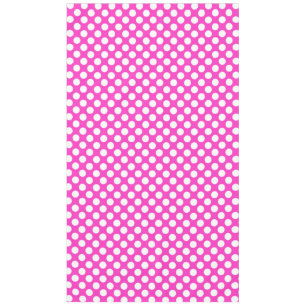 Stylish Pink and White Polka Dots Pattern Tablecloth