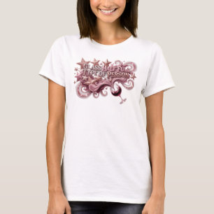 Stylish Pink GLASS HALF FULL TYPE OF PERSON T-Shirt