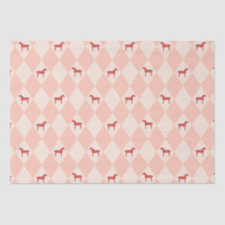 Stylish Pink Harleqiun Horse Pattern Tissue Paper