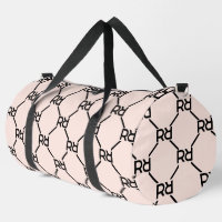 Stylish Pink Monogram Name Girl's Initial Luxury