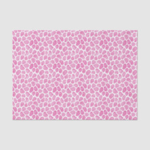 Stylish Pink on Pink Giraffe Pattern Tissue Paper