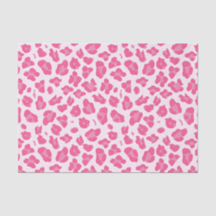 Stylish Pink on Pink Leopard Pattern Tissue Paper