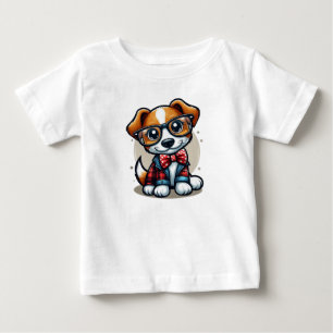 Stylish Plaid Doggo Baby T-Shirt
