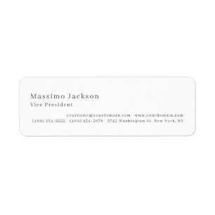 Stylish Plain Black & White Professional Modern