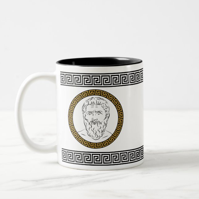 Stylish Plato Two-Tone Coffee Mug (Left)