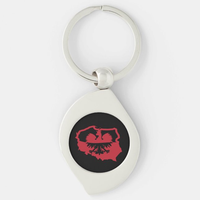 Stylish Poland Polska Flag     Key Ring (Front)