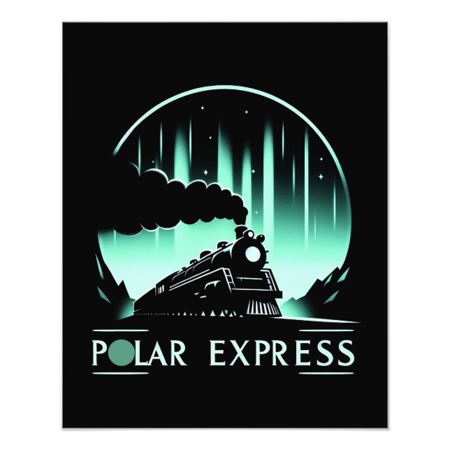  Stylish Polar Express Train Photo Print (Front)