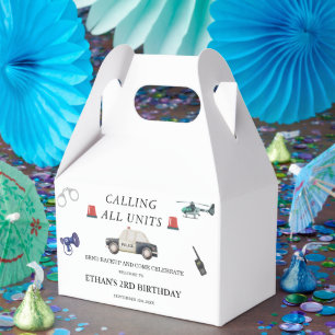 Stylish Police Kids Birthday Favour Box