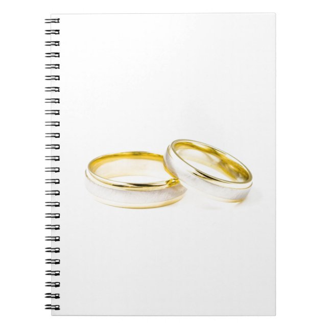 Stylish, Polished, & Classy Wedding Rings Notebook (Front)