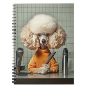 Stylish Poodle Grooming Session Notebook