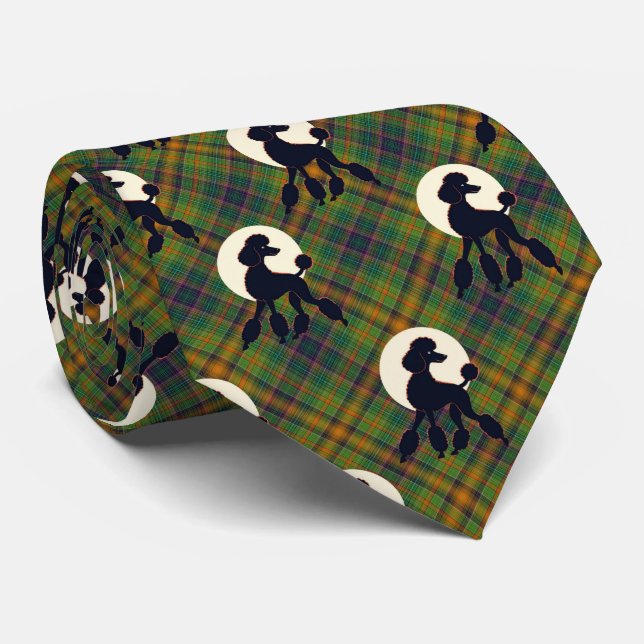 Stylish Poodle Necktie