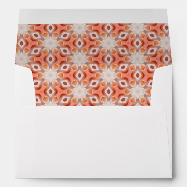 Stylish print inside elegant custom back flap  envelope (Back (Bottom))
