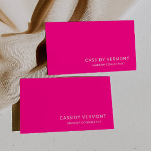 Stylish Professional Beauty Makeup Consultant Business Card