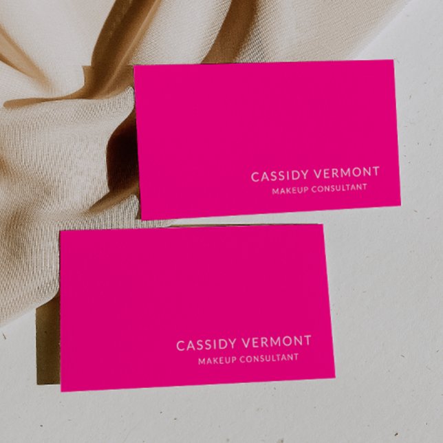 Stylish Professional Beauty Makeup Consultant Business Card (Creator Uploaded)
