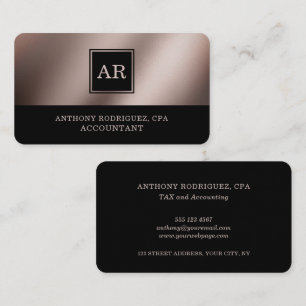 Stylish Professional CPA Accountant Business Card