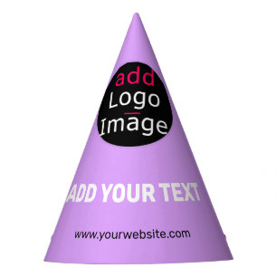 Stylish Professional Funny Custom Business Lilac Party Hat