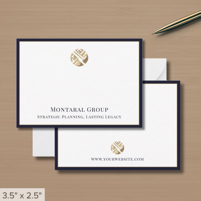Stylish Professional Gold Logo  Card (Creator Uploaded)