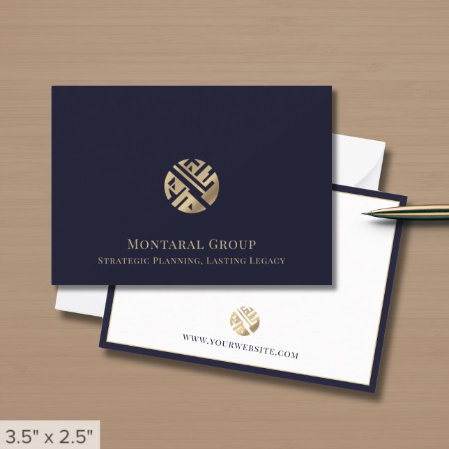 Stylish Professional Gold Logo  Card (Creator Uploaded)